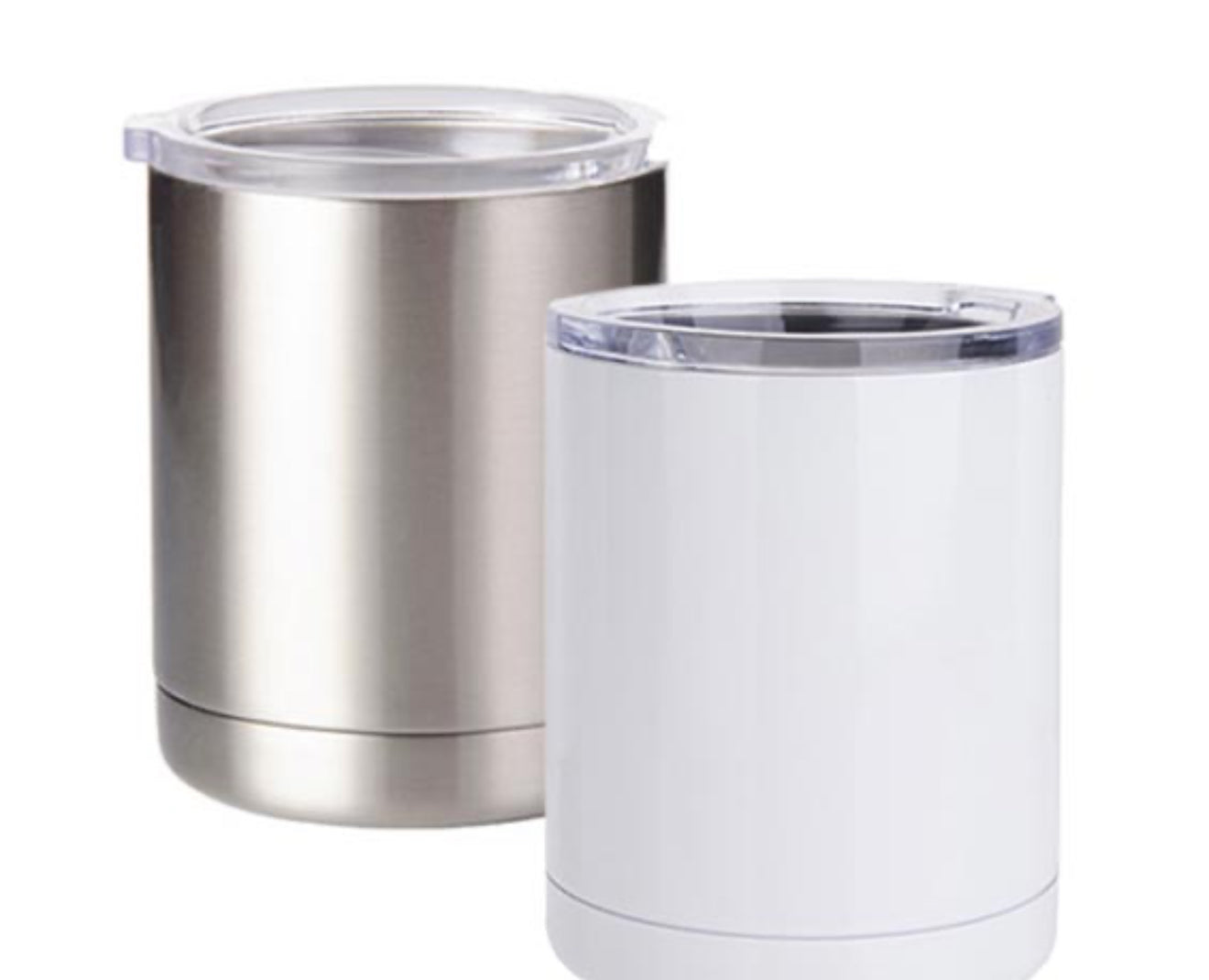 10oz Stainless Tumbler (white unavailable) - Priced to include customized glitter, vinyl decal, alcohol inks