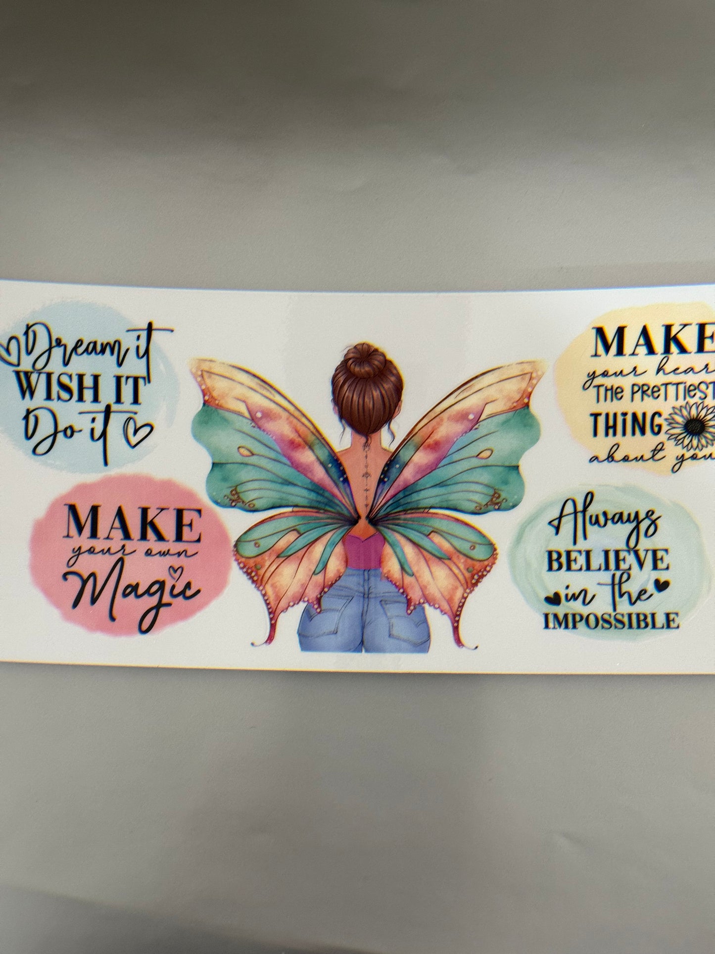 Girl Butterfly w/ encouragement