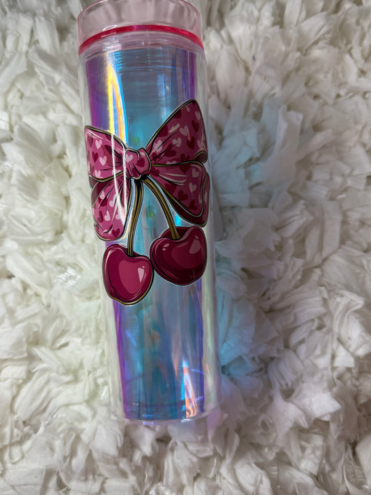 Cherry Holographic Tumbler